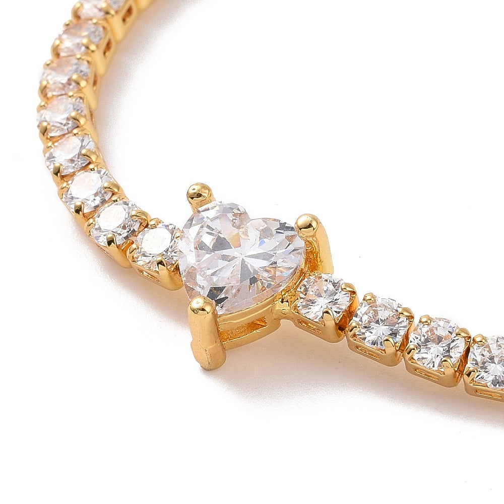 Bracelet Doré à Zircons – Élégance & Brillance