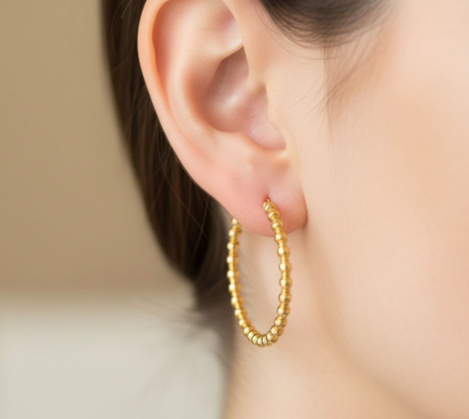 Boucles d'oreilles créoles dorées