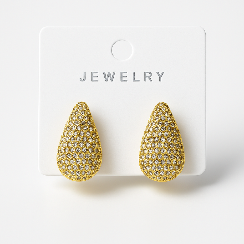 Boucles d’Oreilles Goutte Dorées – Glam & Fun