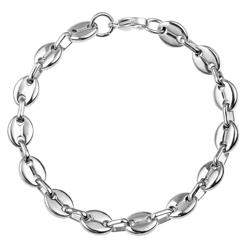 Bracelet Chaîne Acier Inoxydable 11 mm – 22 cm
