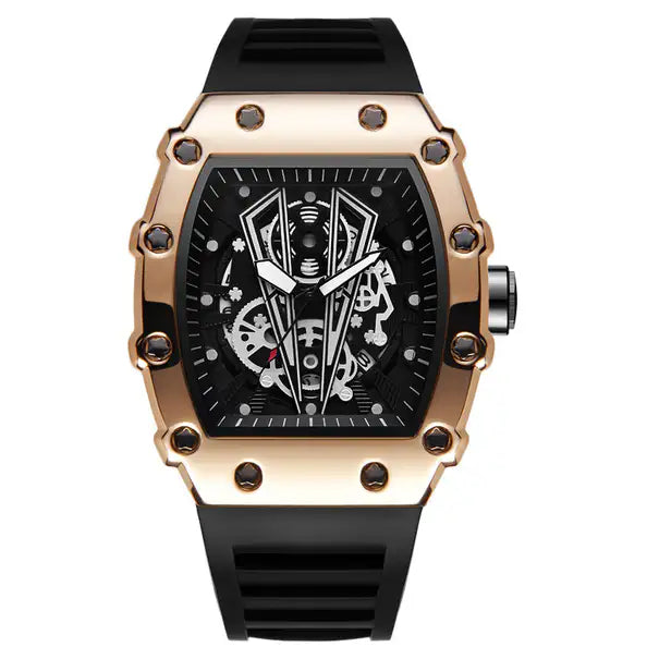 Montre Tendance Luxe Quartz Homme Carre Etanche Classe