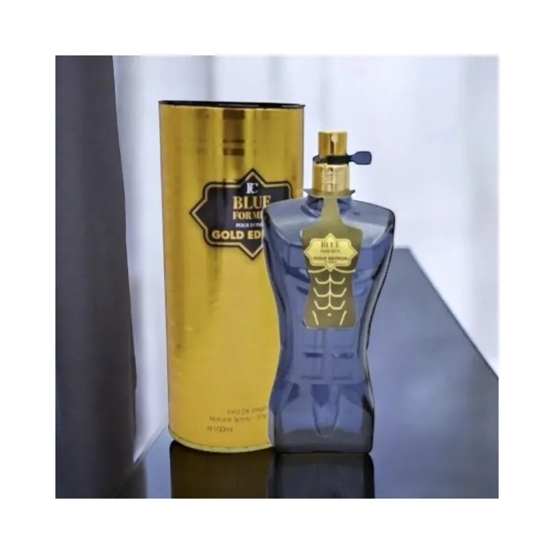 EAU DE PARFUM BLUE FOR MEN GOLD EDITION FRAGRANCE COUTURE