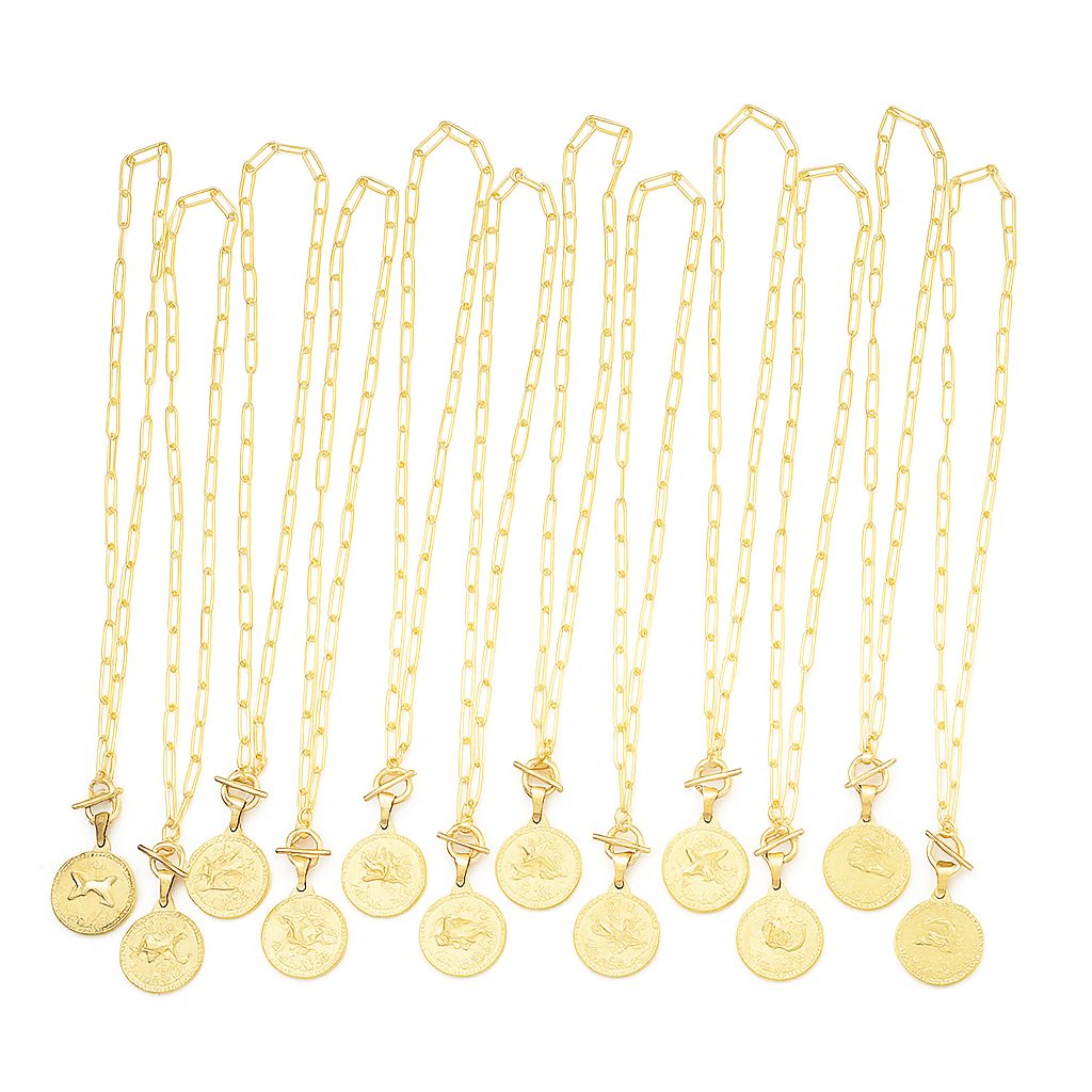 Collier Unisexe Signe Vierge - Élégance Astrale