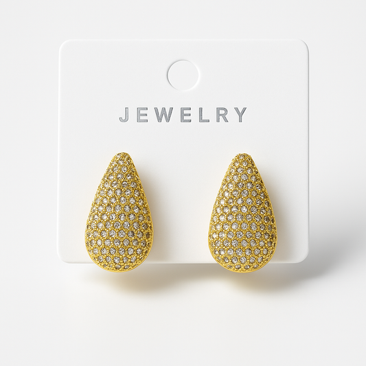 Boucles d’Oreilles Goutte Dorées – Glam & Fun