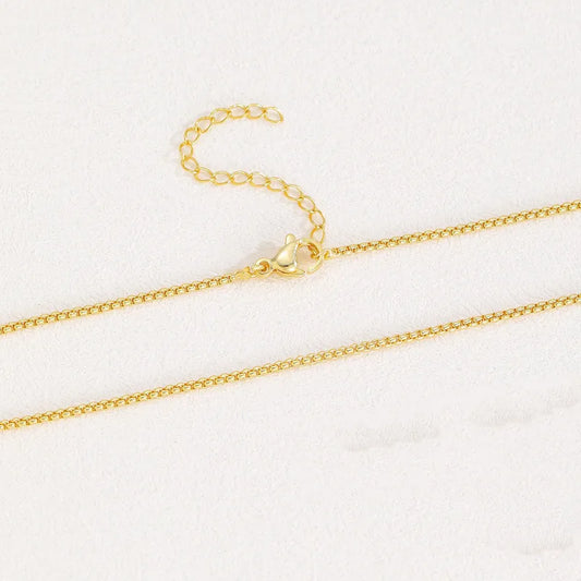 Chaîne Dorée Fine – Acier Inoxydable plaqué or – 45 cm
