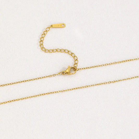 Chaîne Dorée Fine en Acier Inoxydable – 45 cm + 5 cm d’Extension