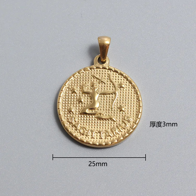 Collier et pendentif unisexe signe Sagittaire- Élégance Astrale