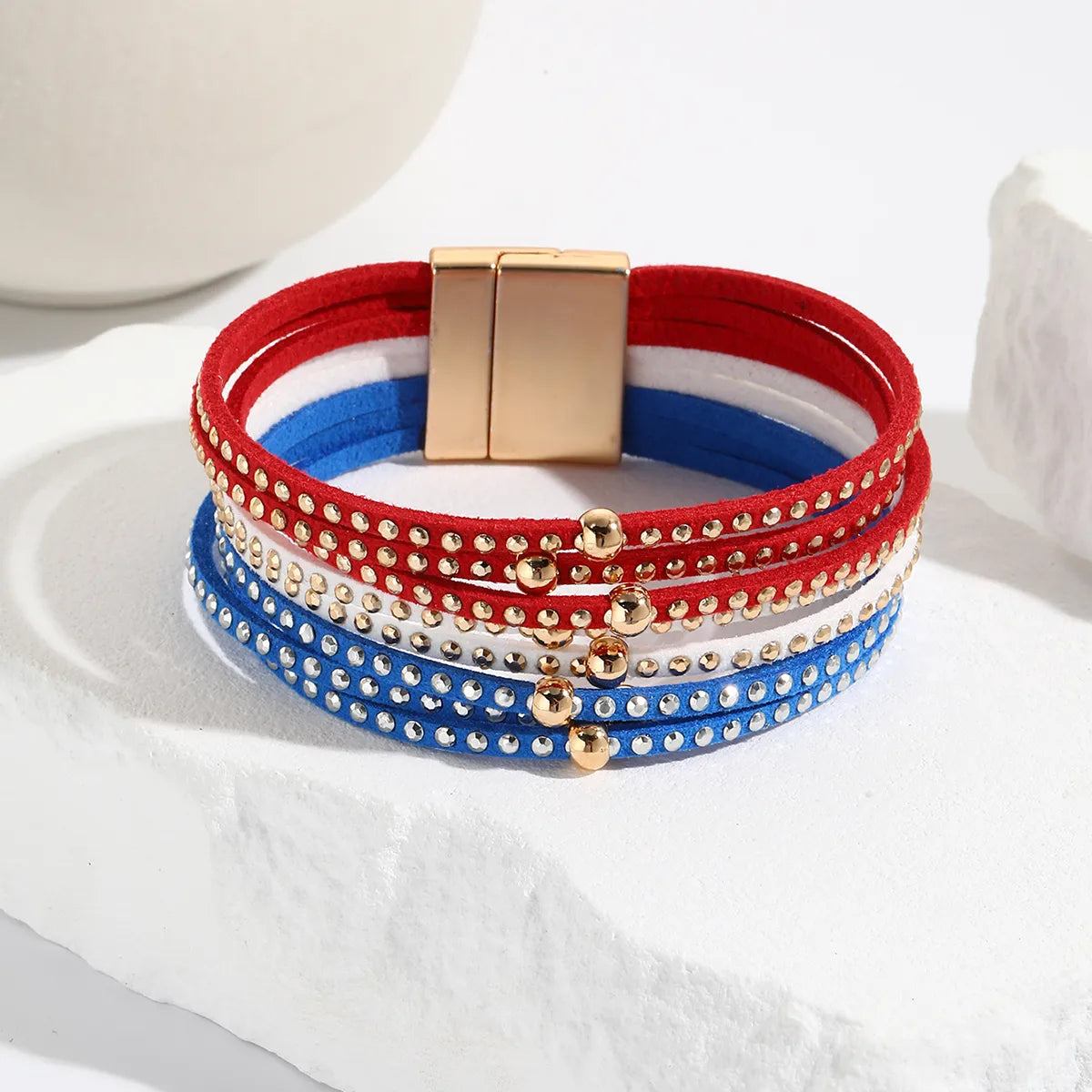 Bracelet Doré Multi-Lanières