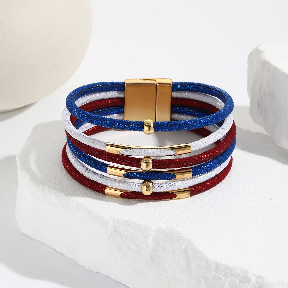 Bracelet Tricolore Strassé ✨🇫🇷