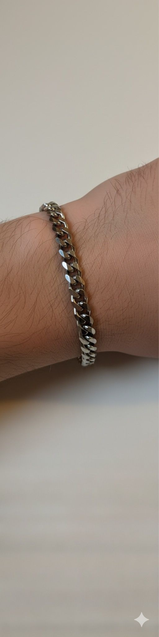 Bracelet Maille Cubaine Argent – 20 cm / 7 mm
