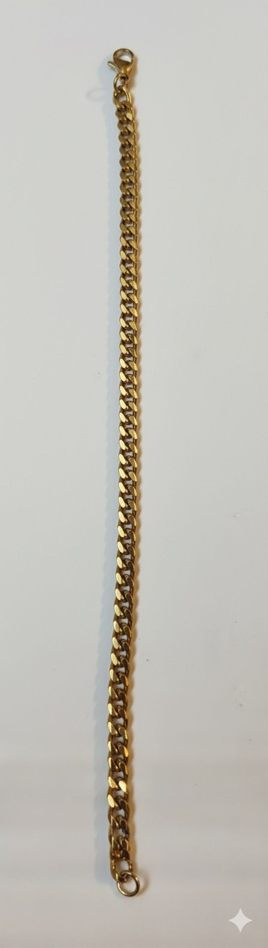 Bracelet Maille Cubaine Doré pour Homme – Acier Inoxydable – 20 cm / 5 mm