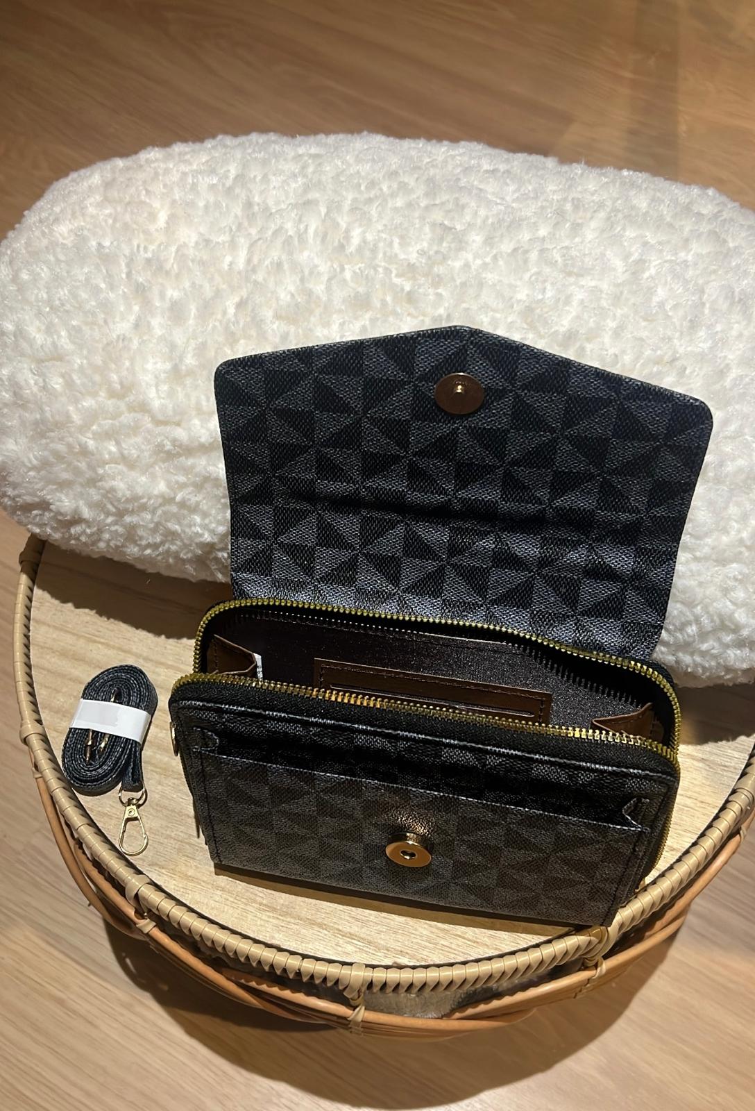 Portefeuille Sac Noir Matelassé – Élégance Dorian