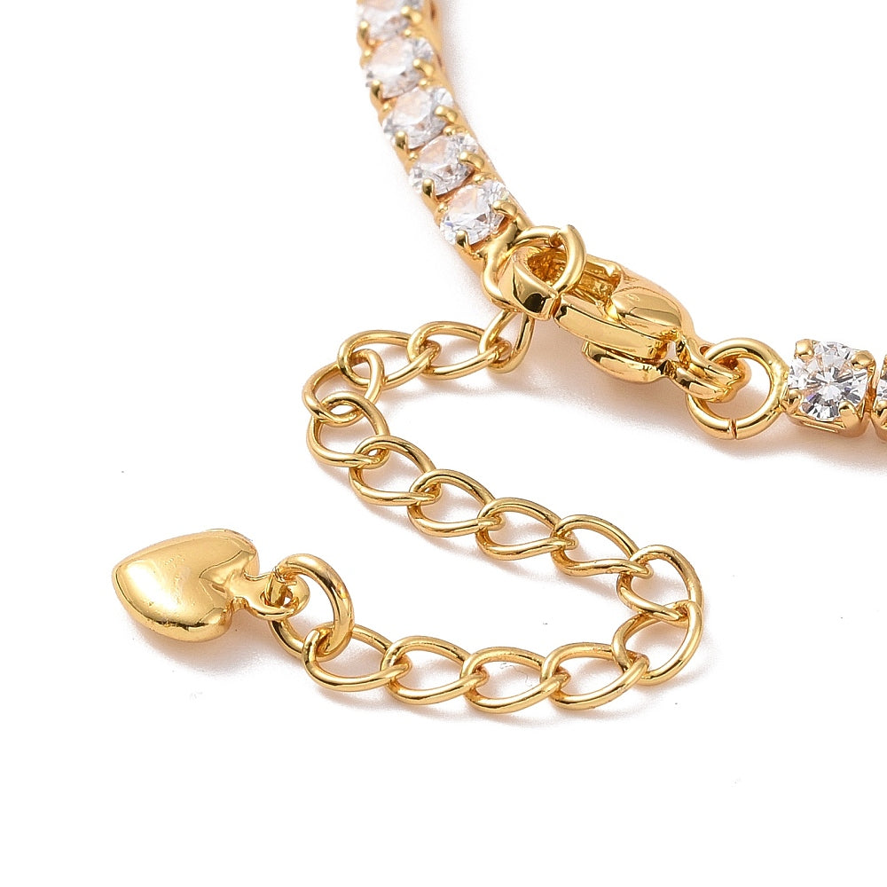 Bracelet Doré à Zircons – Élégance & Brillance