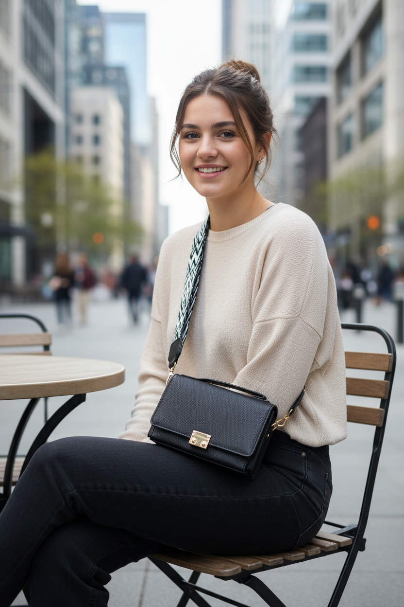 Sac à main Noir Prestige – Style affirmé