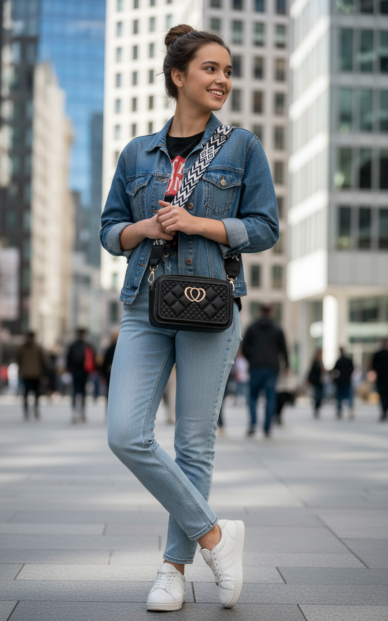 Sac à main Noir “Éclipse” – Chic urbain & élégance moderne